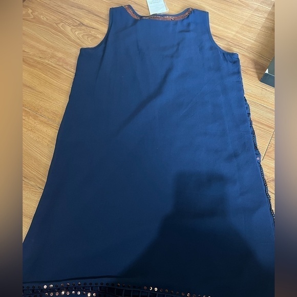 NEW w/tags Blue Sequined dress size Small - Picture 3 of 4